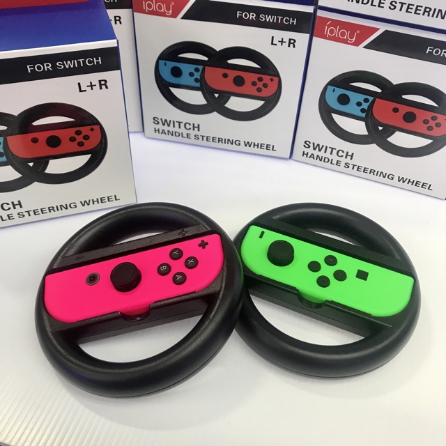 พวงมาลัย Nintendo Switch [กล่องละ 2 อัน] [เล่น mariokart8] [iplay Switch Handle steering wheel] [Joy Con Wheel Pair]