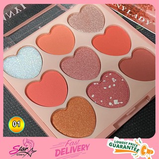 ANYLADY LOVE Me 9-Color Bowknot  Eyeshadow Palette No.810