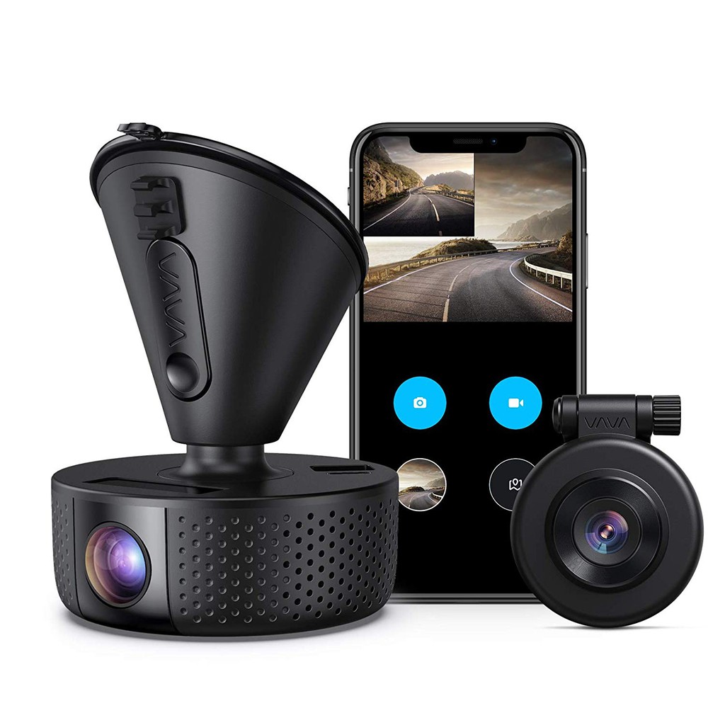 Vava Dash Cam 2K Camera Car (Dual Cameras) กล้องสำหรับติดรถยนต์ระดับ Hi-Class