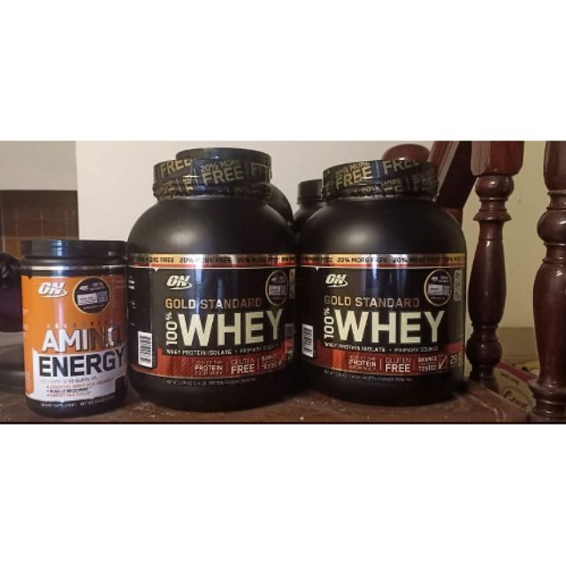 on whey รส  chocolate 2.4 lbs 
amino energy รสส้ม 270g