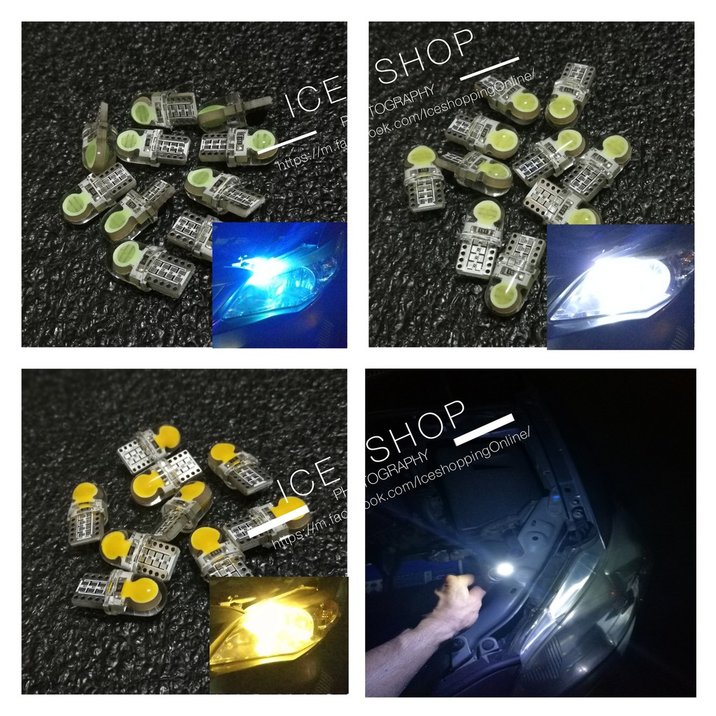 (พร้อมส่ง) หลอดไฟหรี่ ไฟส่องป้ายทะเบียน ไฟวัดบูสต์ T10 LED​