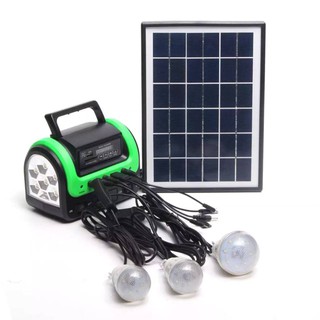 solar light ชุดโซ่ล่าเซลล์ วิทยุโซ่ล่าเซลล์ 40000mAh ใช้งานได้ 10 ชั่วโมง พร้อมหลอด3 หลอด