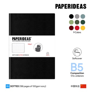 Paperideas B5 Dotted Softcover Notebook - สมุดโน๊ตเปเปอร์ไอเดีย B5 ปกอ่อนลายจุด