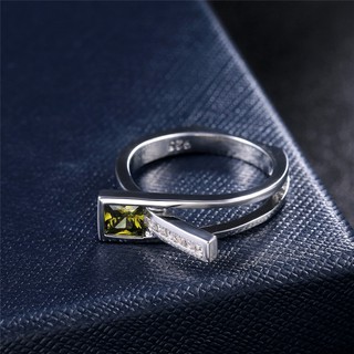 316 l แหวนสแตนเลส peridot เครื่องประดับสําหรับผู้ชาย aaa cubic