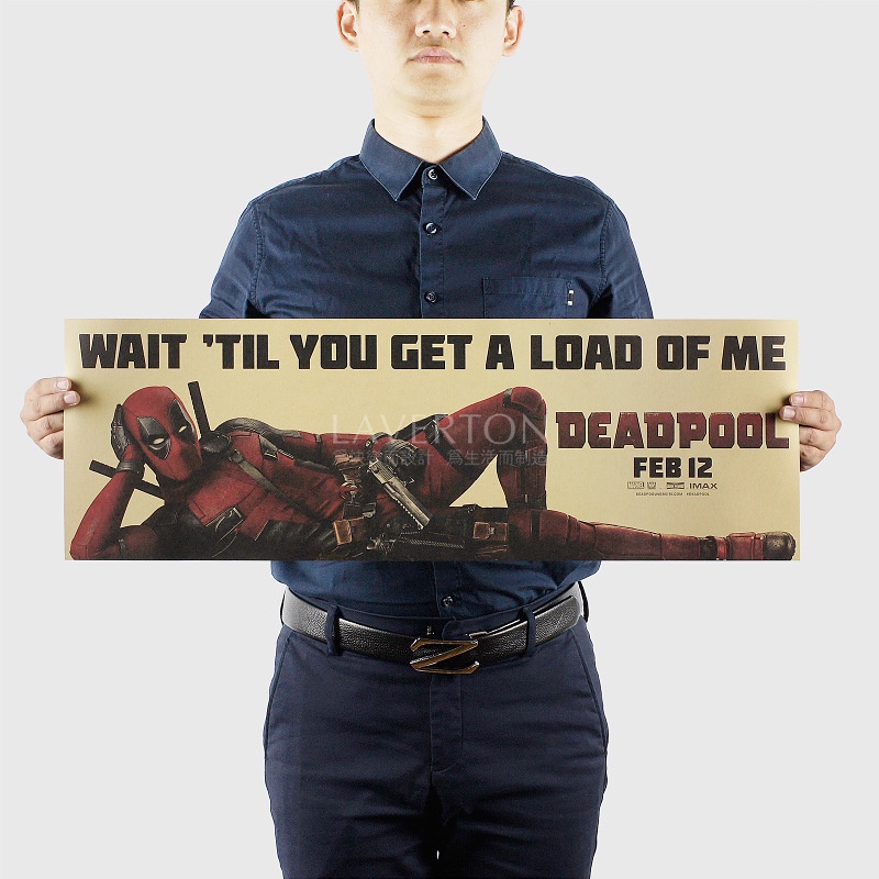 โปสเตอร์กระดาษคราฟท์ Dead Waiter D / 72.5X24 ซม. สําหรับตกแต่งบาร์
