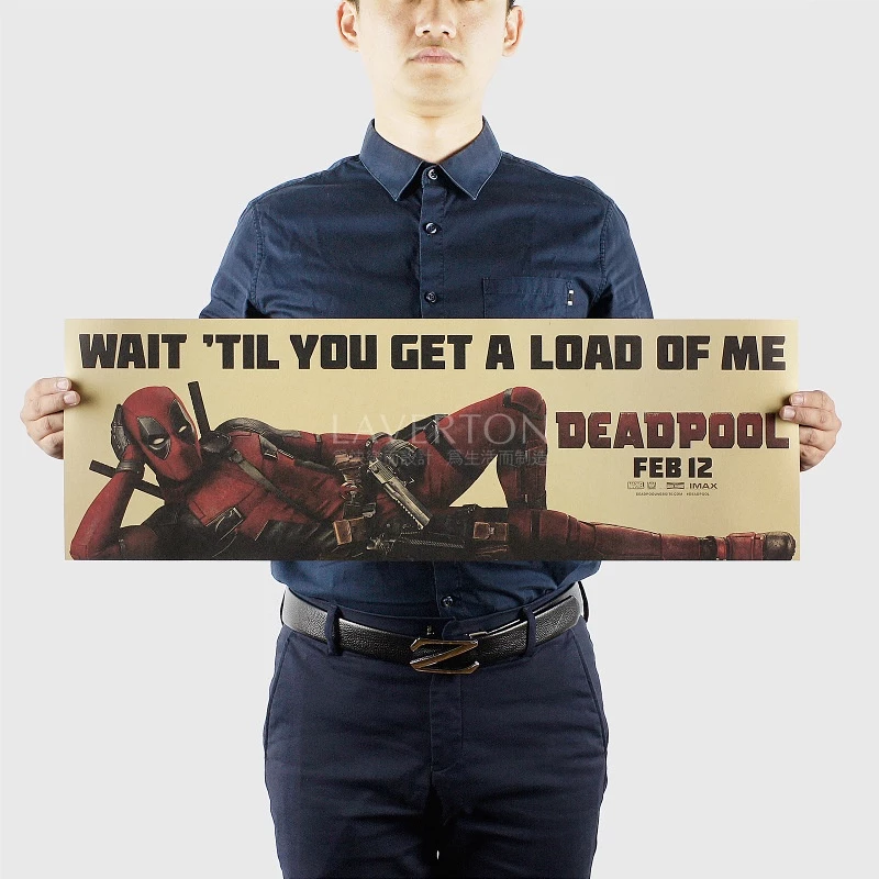 โปสเตอร์กระดาษคราฟท์ Dead Waiter D / 72.5X24 ซม. สําหรับตกแต่งบาร์
