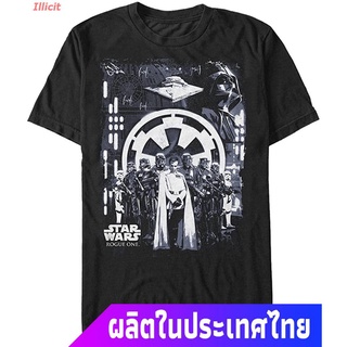 เสื้อยืดยอดนิยม Star Wars Mens Rogue One Looming Empire T-Shirt Mens Womens T-shirts