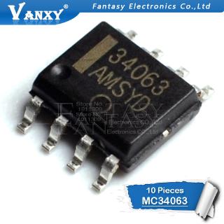 10PCS MC34063A SOP8 MC34063 SOP MC34063ADR MC34063ADR2G SMD new and original IC