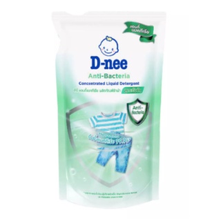 ผลิตภัณฑ์ซักผ้า D-nee Anti-Bacteria  ดีนี่ แอนตี้แบคทีเรียสูตรเข้มข้น (สีเขียว) 600 ml.