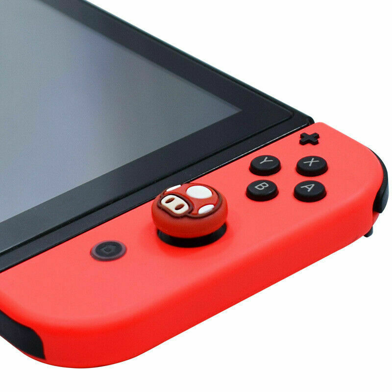 ฝาครอบปุ่มกดจอยสติ๊ก ซิลิโคน สําหรับ Nintendo Switch Lite Oled Joy-Con Joystisck 2 ชิ้น