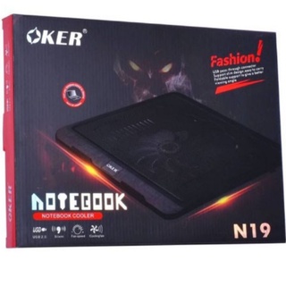 🚀ส่งเร็ว🚀 OKer M19 Notebook Cooler Pad พัดลมรอง โน๊ตบ๊ค พัดล…