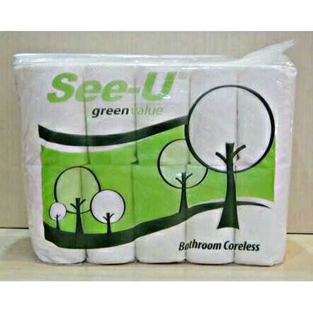 SEE U TISSUE ROLL COTENTS 10 TISSUE ROLL TOILET TISSUE