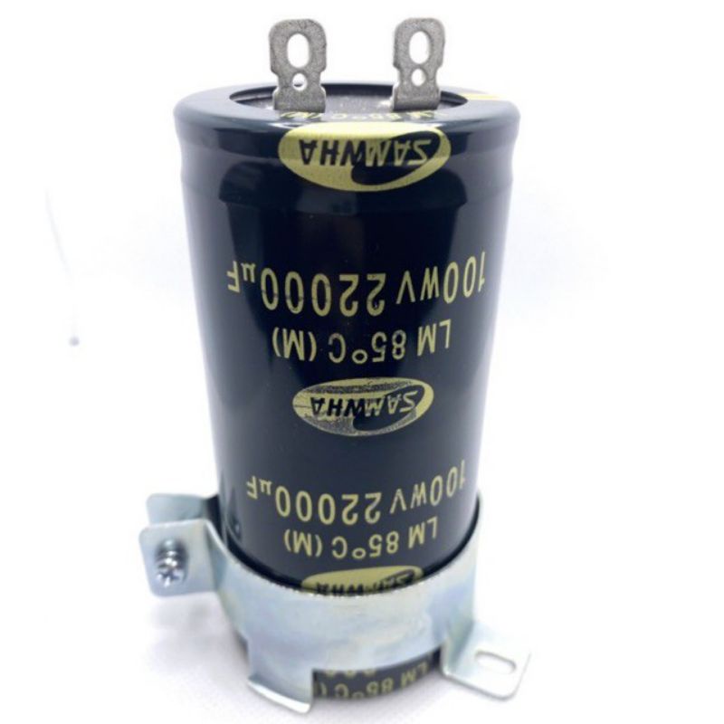 Capacitor ค่า 22000uF 100V. ยี่ห้อ Samwha ของแท้