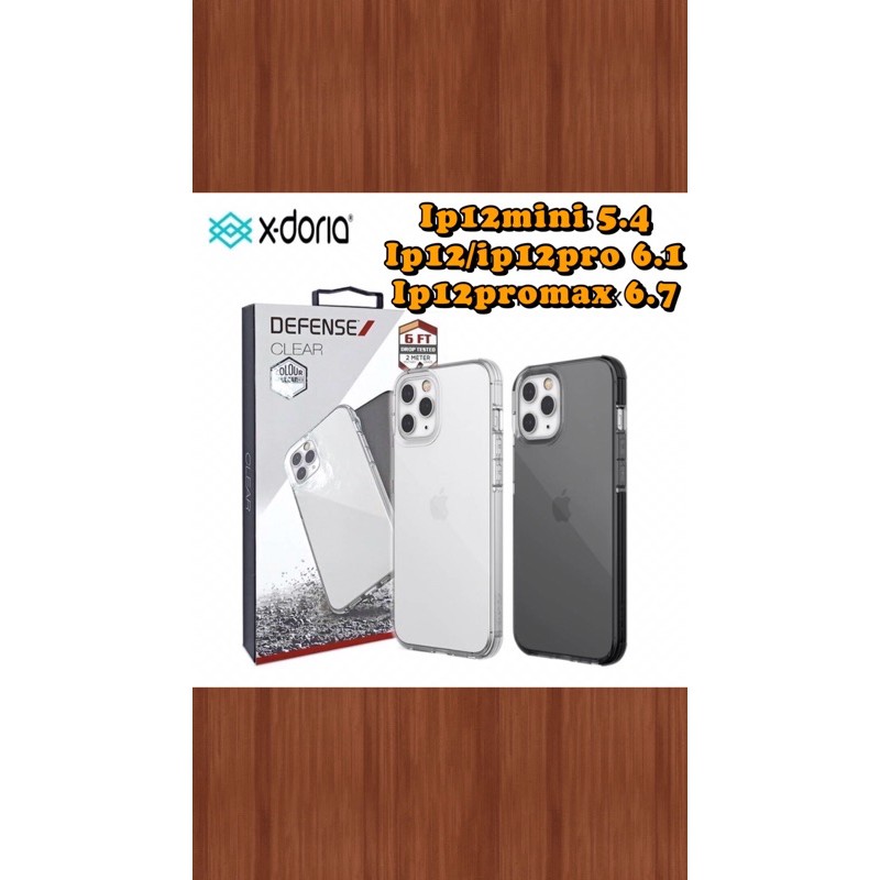 X-Doria iPhone 12 (2020) Clearvue Case iPhone 12/12 Pro/12 Max/12 Pro Max X-Doria Defense Clear เคสกันกระแทก