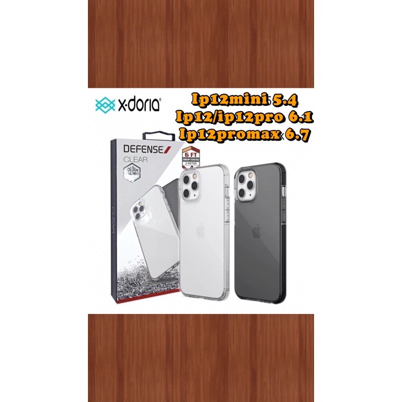 X-Doria iPhone 12 (2020) Clearvue Case iPhone 12/12 Pro/12 Max/12 Pro Max X-Doria Defense Clear เคสก