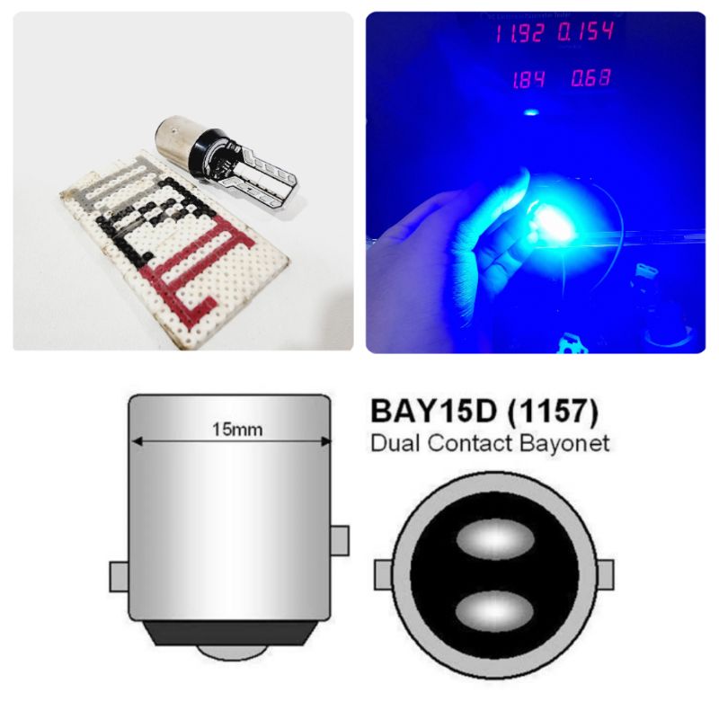 ไฟเบรก led 12 ตา xo10 1157 BAY15D สําหรับรถจักรยานยนต์ รถยนต์