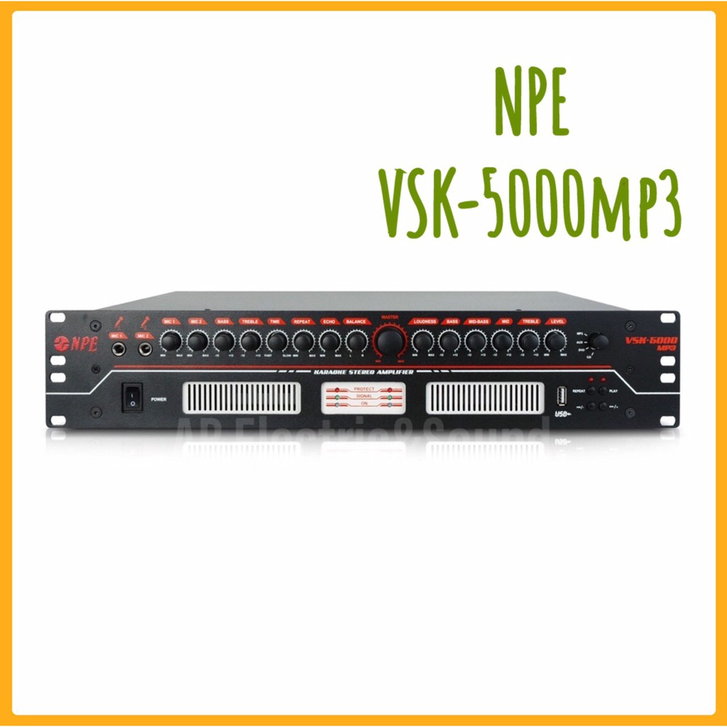 เครื่องขยายเสียง NPE VSK-5000mp3/NPE KARAOKE AMPLIFIER VSK-5000MP3