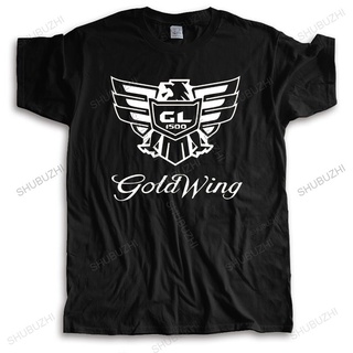 [S-5XL] 【School Style】ใหม่ Gildan tgb เสื้อยืดคอกลม ผ้าฝ้าย 100% พิมพ์ลาย Goldwing Gl1500 แนวสตรีท สีทอง เหมาะกับหน้าหนา