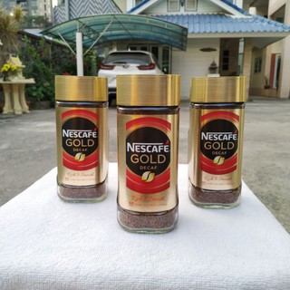 พร้อมส่ง ☕ Nescafe Gold Decaf เนสกาแฟ ดีแคฟ 100g. (Rich&amp;Smooth) nescafe gold decaf rich &amp; smooth pure soloble coffee