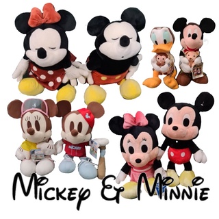 ตุ๊กตามิคกี้เม้าส์ มินนี่ (Mickey Minnie) ขายเป็นคู่ งานแท้ญี่ปุ่น ป้าย SEGA สภาพสวย ขนาด 11 นิ้วขึ้นไป สภาพสวย