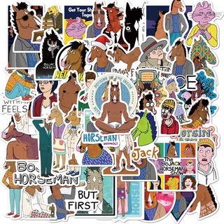 สติกเกอร์พีวีซี ลายการ์ตูน BoJack Horseman กันน้ํา 50 ชิ้น