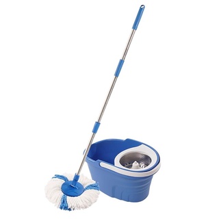 ถังปั่นสปินม๊อบ สมาร์ท รุ่น 486 สีน้ำเงิน ไม้ถูพื้น ไม้รีดน้ำ Smart Spin Mop Bin Model 486 Blue