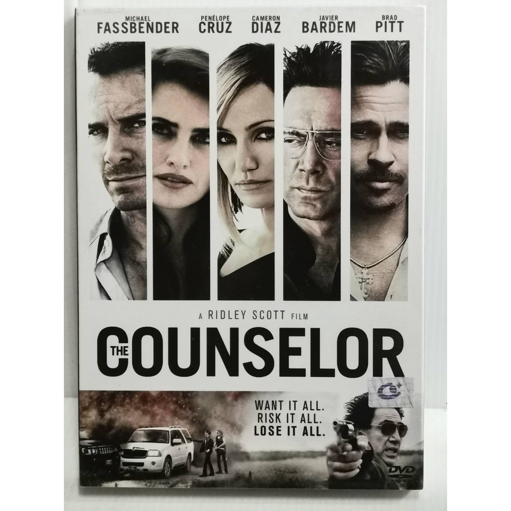 DVD : The Counselor (2013) ยุติธรรมอำมหิต "Michael Fassbender, Penelope Cruz, Cmeron Diaz, Brad Pitt" Ridley Scott Film