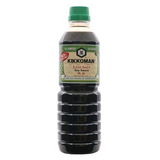 คิคโคแมน ซอสถั่วเหลืองสูตรลดเกลือ Kikkoman Less Salt Soy Sauce 600ml