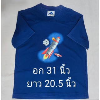 เสื้อยืด adidas อก31นิ้วยาว20.5นิ้วลิขสิทธิ์แท้