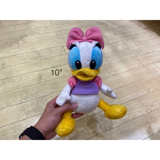 ตุ๊กตา Donald Duck โดนัลด์ดั๊ก &amp; Daisy Duck เดซี่ดั๊ก Color ผ้ากำมะหยี่ 10/15นิ้ว