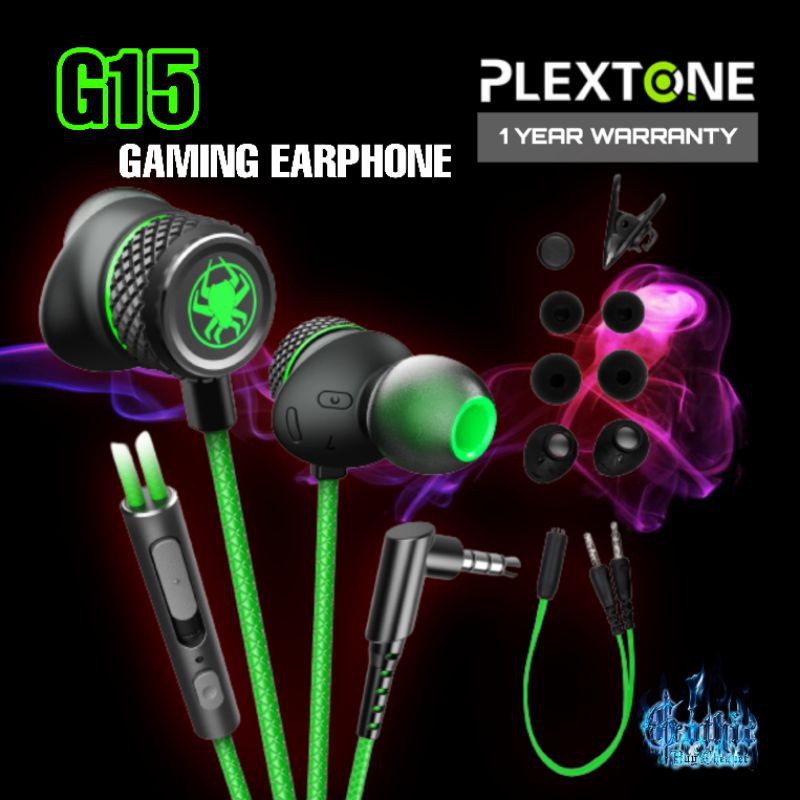 (พร้อมส่ง) PLEXTONE G15 GAMING EARPHONE แท้100% (รับประกันสินค้า 1ปี)