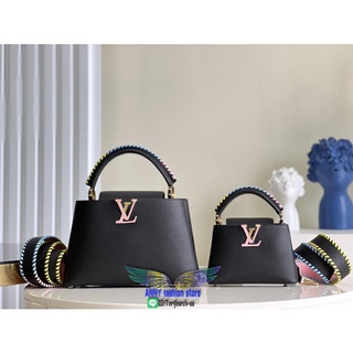 M57945 Louis LV Capucines BB top-handle handbag versatile multi-pocket shopping tote holidaybag