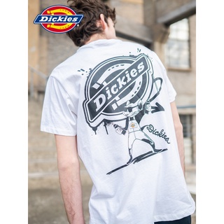 Dickies เสื้อยืดแขนสั้น พิมพ์ลายหนูปีใหม่ ตลก สําหรับคู่รัก