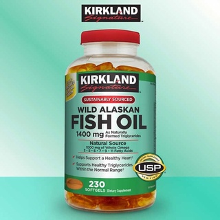 Kirkland Wild Alaskan Fish Oil 1400mg 230 เม็ด