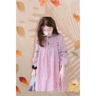 D82 Pink Boho Dress เดรสเกาหลีโทนชมพูน่ารักสุดปังมากค่ะทรงโอเว่อไซส์ใส่สบายสุดคิ้วท์จ้า