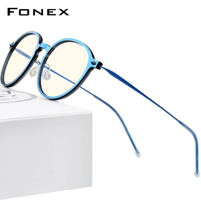 Fonex แว่นตาคอมพิวเตอร์ผู้หญิง 2021 กรอบแว่นตาไนล่อน FAB019 (กรอบไทเทเนียม)