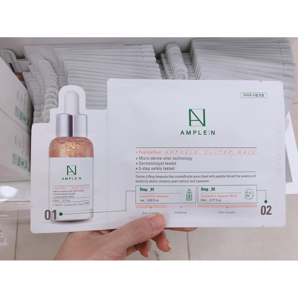 AMPLE:N Peptideshot Ampoule 2 Step Mask