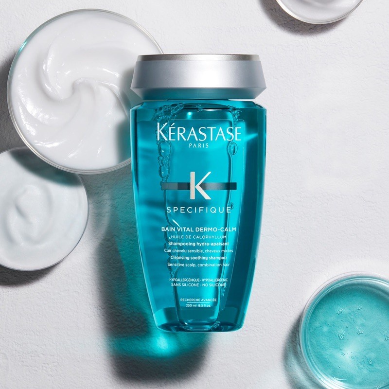 Kerastase Specifique Bain Vital Dermo-Calm Shampoo 250ml แชมพูสำหรับผมเส้นเล็ก - ธรรมดา หนังศรีษะบอบบางแพ้ง่าย