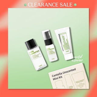 🍀 PURITO : แท้สแกนได้ centella unscented mini kit ; toner 30ml + purito serum 15ml + cream 12ml travel trial set sale