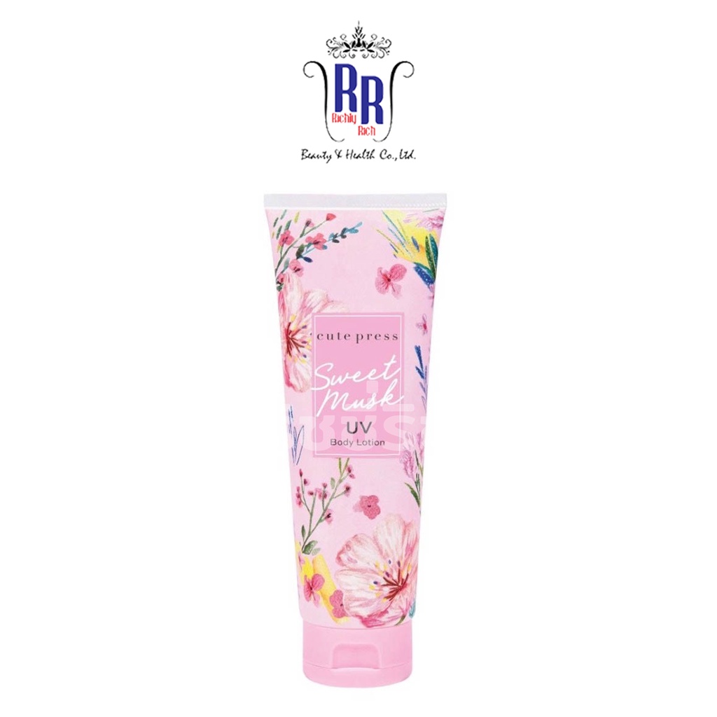 🔸แท้|ส่งไว🔸 CUTE PRESS โลชั่นกันแดด Sweet Musk UV Body Lotion โลชั่นสวีทมัสค์ สวีทมัสค์ โลชั่น คิวเพรส ริชชี่ริชบิวตี้