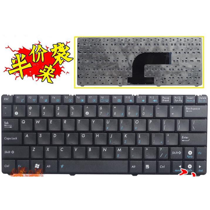 แป้นพิมพ์แล็ปท็อปใหม่สําหรับ ASUS N10 N10E N11 N10JH N10JB N10JC N10VN US Layout