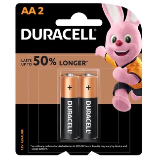 ถ่านDuracell Alkaline AA 1.5V แพค 2ก้อน ของใหม่ ของแท้บริษัท