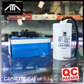 คาปาซิเตอร์ 45 ไมโคร CAPACITOR CAP คอนแดนเซอร์ ใช้กับ เครื่องซักผ้า ปั๊มน้ำ