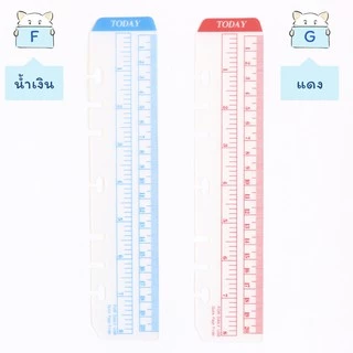 ไม้บรรทัดแพลนเนอร์ BASIC ⭐️ 6 รู Holes Planner Ruler Dividers Refill Divider Plan Index Bookmark A7/A6/A5 mimisplan