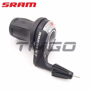 Sram X7 คันโยกเกียร์บิดขวา 8 ความเร็ว สีดํา สําหรับจักรยานเสือภูเขา SIS Revoshift