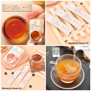 (Pre Order) AGF Blendy Cafe latory Peach tea 7 pieces.ชารสพีชพร้อมชงจากญี่ปุ่น