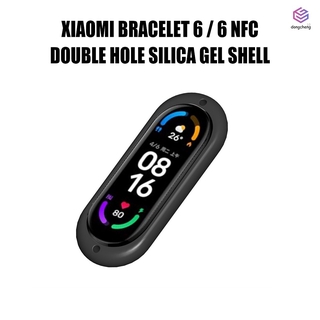 จี้สร้อยคอซิลิโคนพร้อมเชือกเส้นเล็กสําหรับ Xiaomi Mi Band 6/6 Nfc