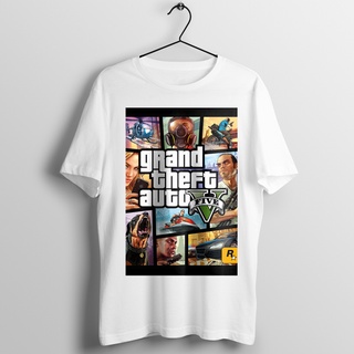 HH เสื้อยืดเกมจีทีเอ GTA ป้ายFruit of the Loom รุ่นSoft Premiumใส่สบาย คอกลม