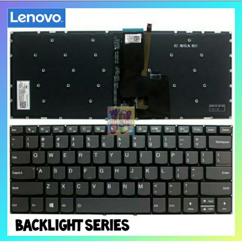 คีย์บอร์ดโยคะ 520-14 520-14IKB 720-14 720-14IKB Flex5-1 สีเทา