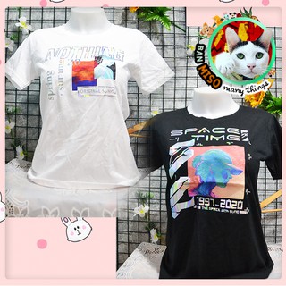 ลดล้างสต็อค! เสื้อยืดผู้หญิงติดเฟล็ก // มือหนึ่งพร้อมส่ง!